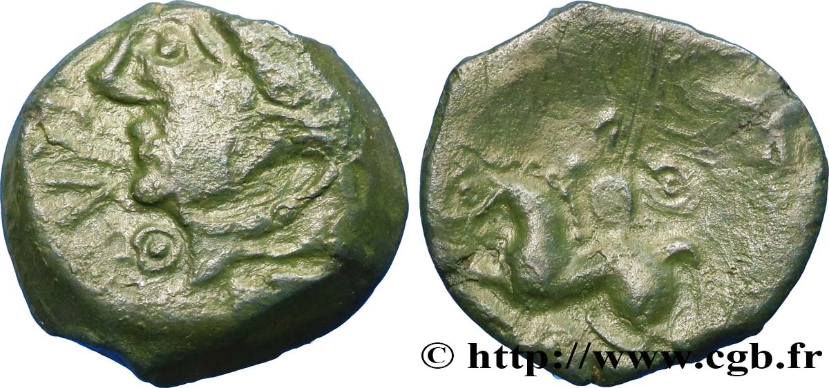 GALLIA BELGICA - MELDI (Area of Meaux) Bronze ROVECA, classe IIIa VF