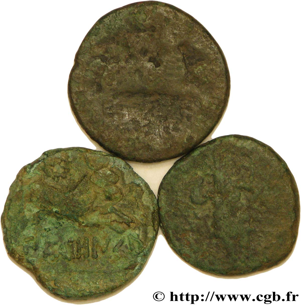 GALLIA - NEDENES (oppido di Montlaures) Lot de trois bronzes lotto