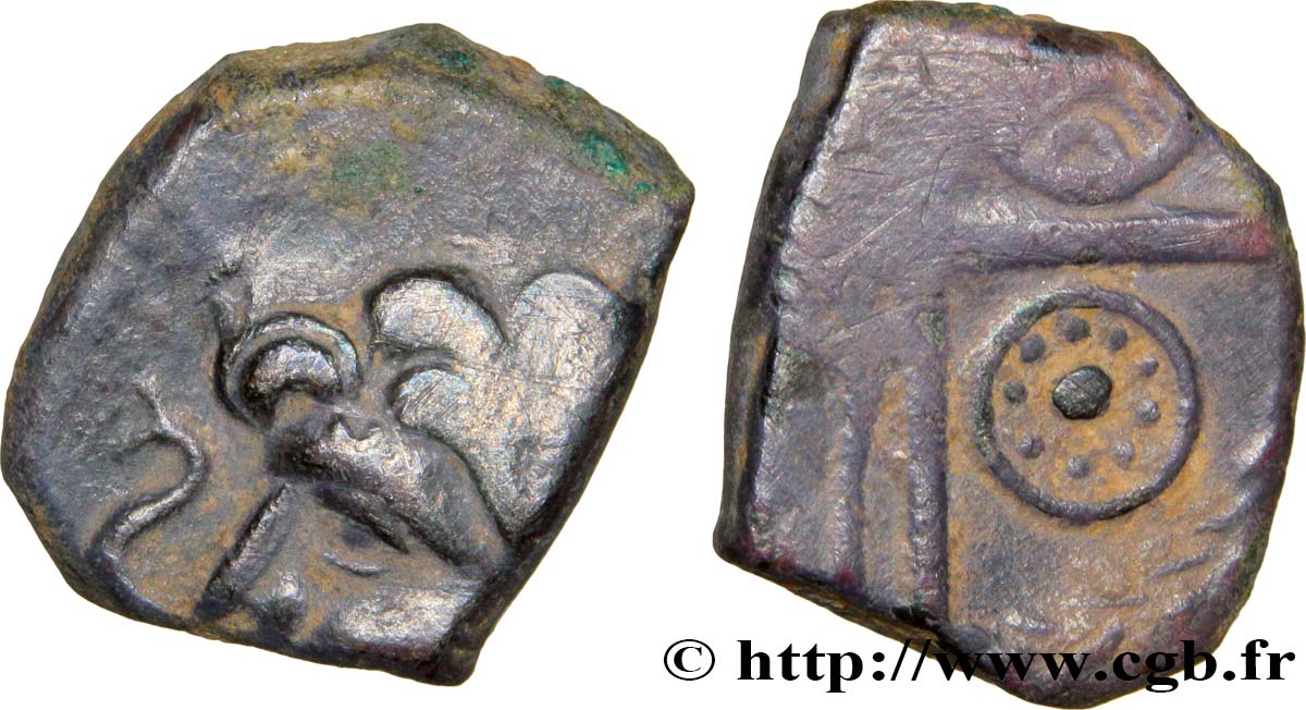 GALLIA - SOUTH WESTERN GAUL - PETROCORES / NITIOBROGES, Unspecified Drachme “au style flamboyant”, S. 154 bis XF/VF