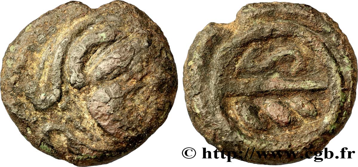 GALLIA - CALETI (Area of Pays de Caux) Bronze à l esse et aux chevrons VF
