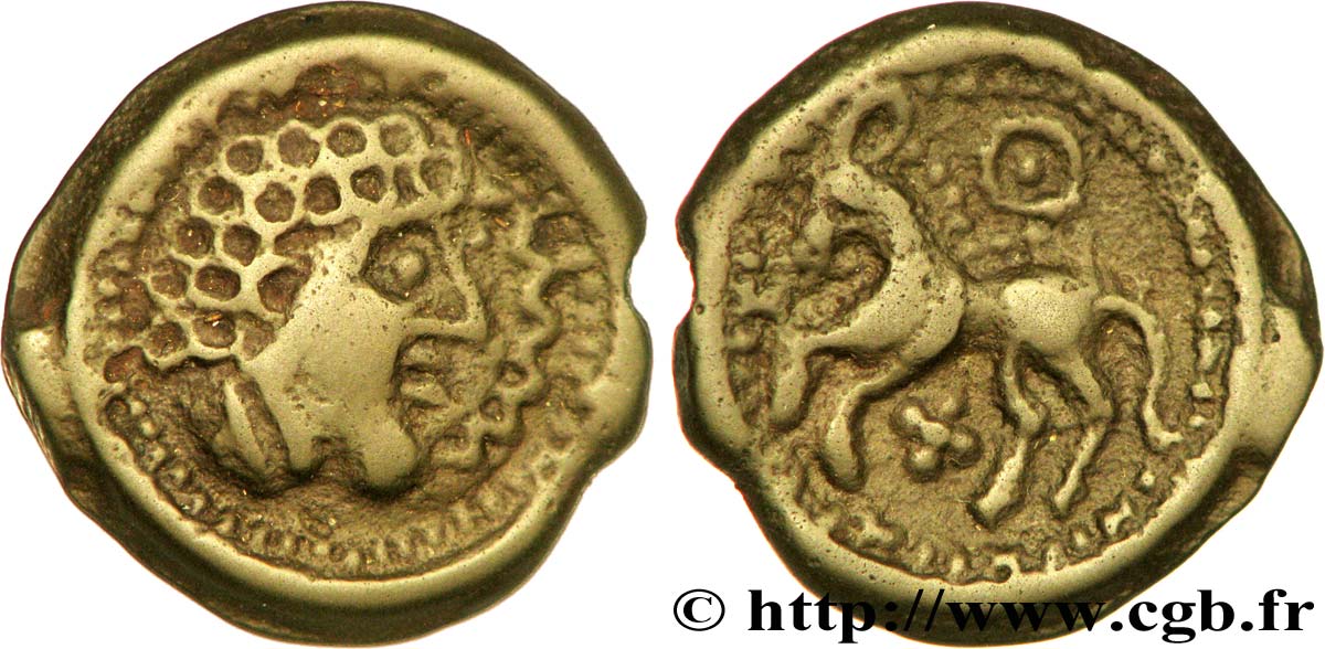 GALLIA BELGICA - SUESSIONES (Regione de Soissons) Potin au cheval, classe II BB