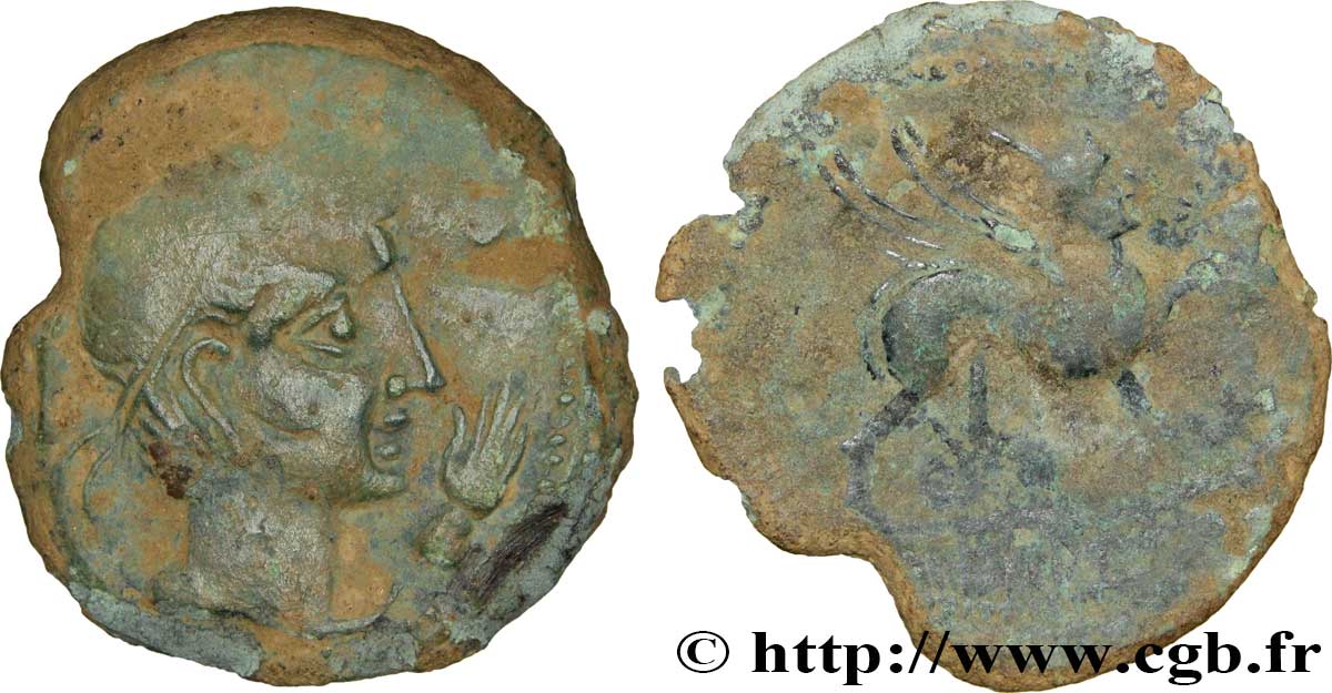SPAGNA - IBERICO - CASTULO/KASTILO (Provincia di Jaen/Calzona) Unité de bronze ou as au pégase q.BB