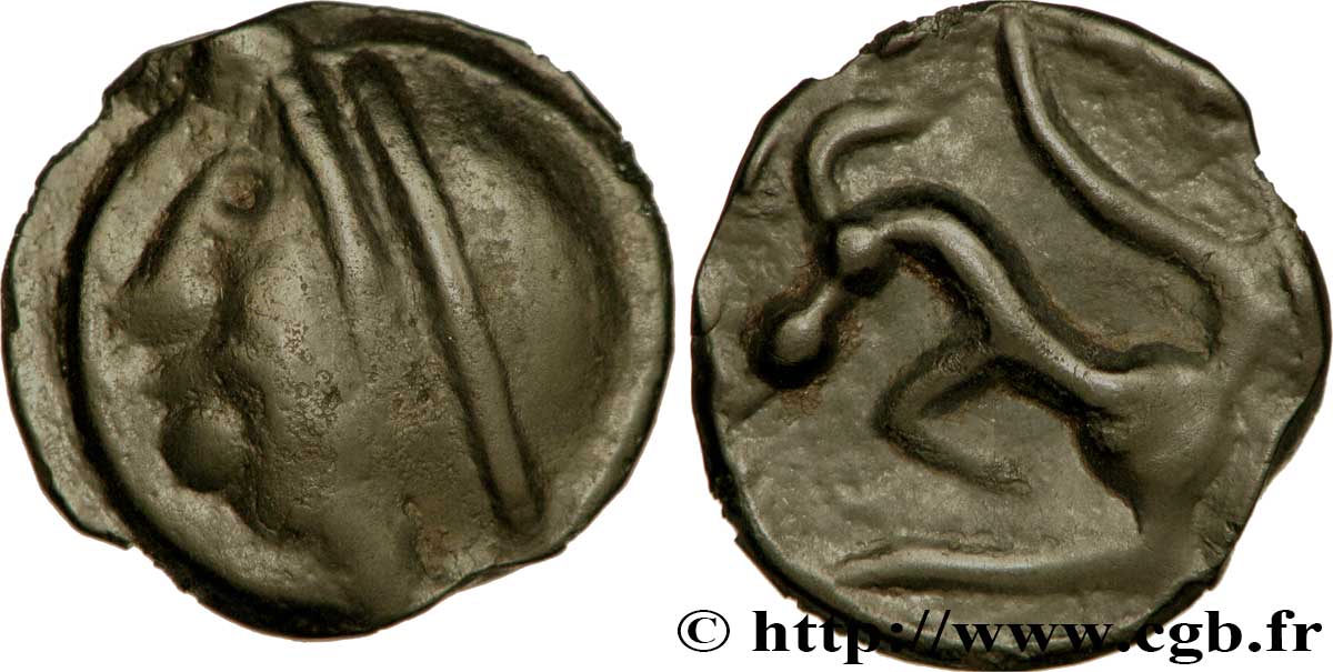 SÉQUANES (Région de Besançon) Potin à la grosse tête TTB/TTB+