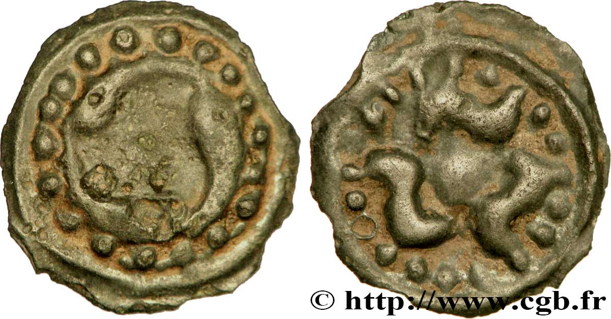 LINGONS (Région de Langres) Potin aux trois poissons TTB/TTB+