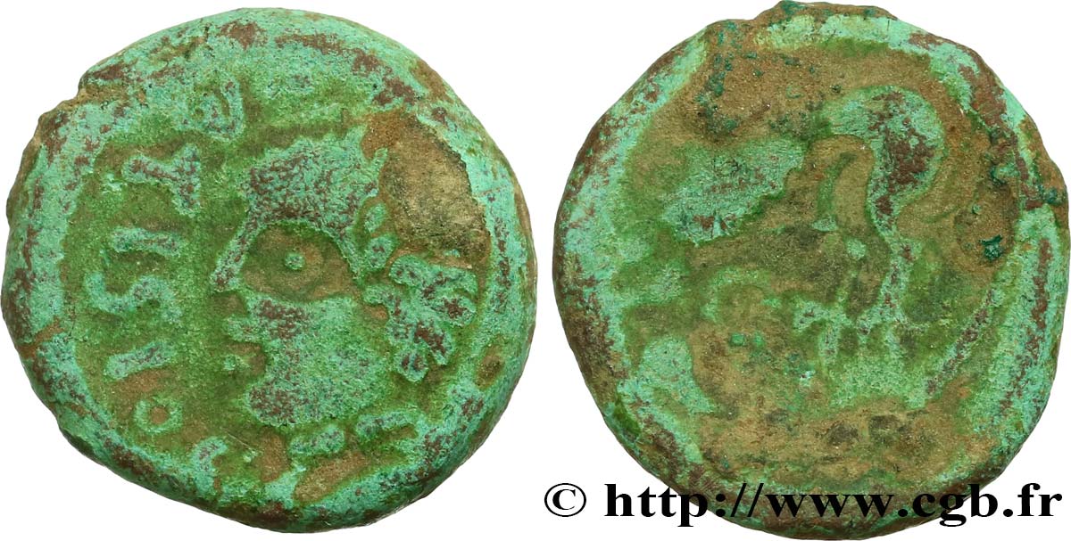 GALLIA BELGICA - REMI (Región de Reims) Bronze ATISIOS REMOS, classe I BC+/BC