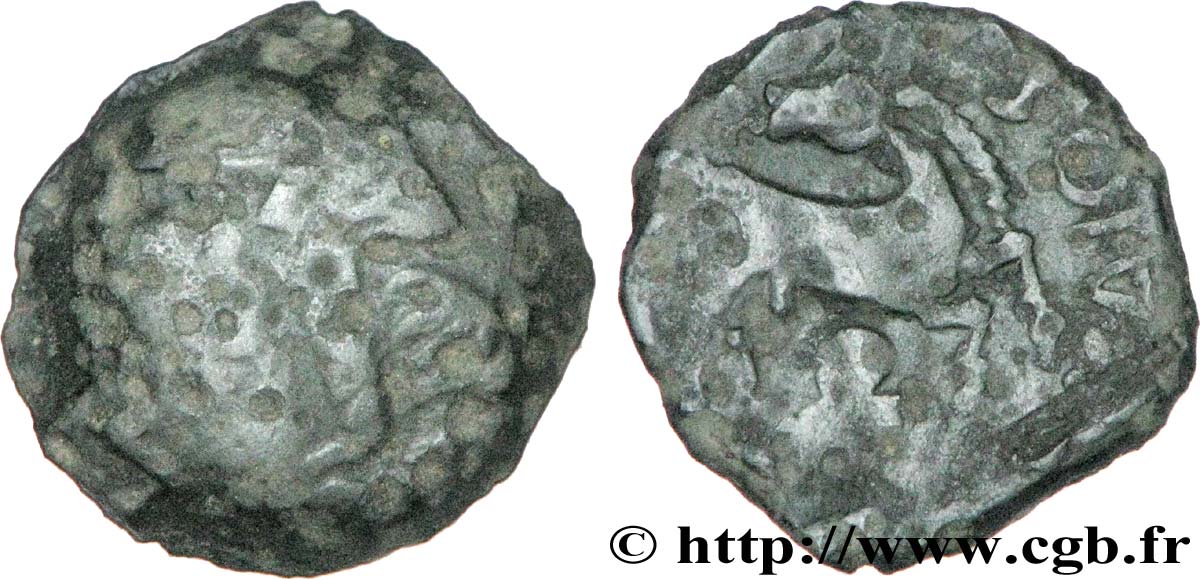 PARISII (Area of Paris) Bronze ECCAIOS, au cheval retourné F/VF