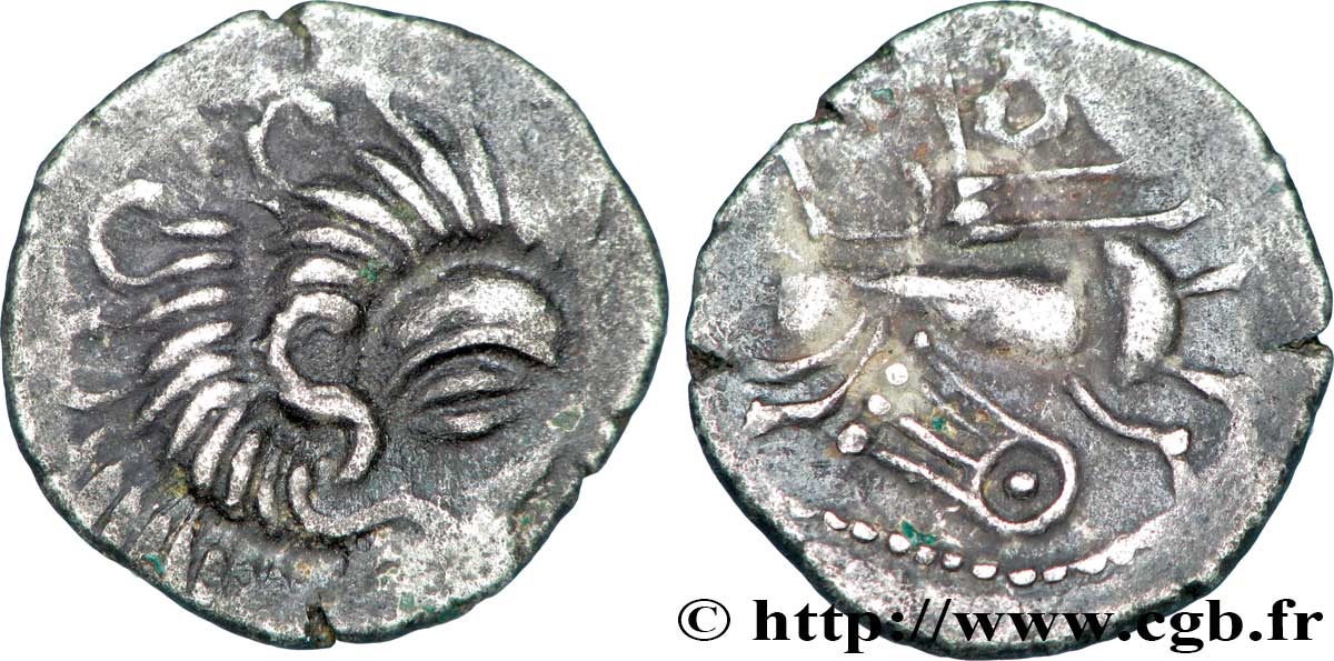GALLIA - ARMORICA - CORIOSOLITÆ (Región de Corseul, Cotes d Armor) Statère de billon, classe Vb MBC/BC