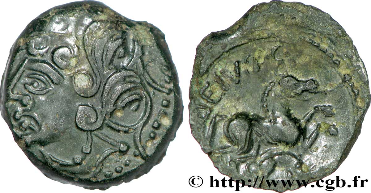 GALLIA BELGICA - SUESSIONES (Area of Soissons) Bronze DEIVICIAC, classe II AU