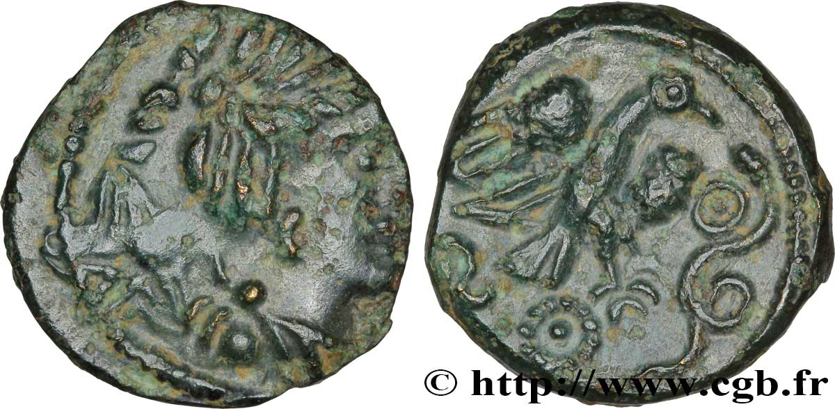 GALLIA - CARNUTES (Beauce area) Bronze “à l’aigle et au serpent” AU/AU