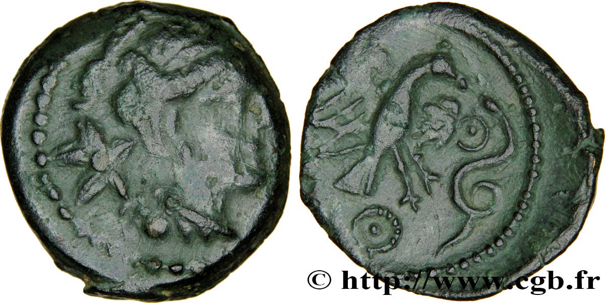 GALLIA - CARNUTES (Regione della Beauce) Bronze “à l’aigle et au serpent” q.BB/q.SPL