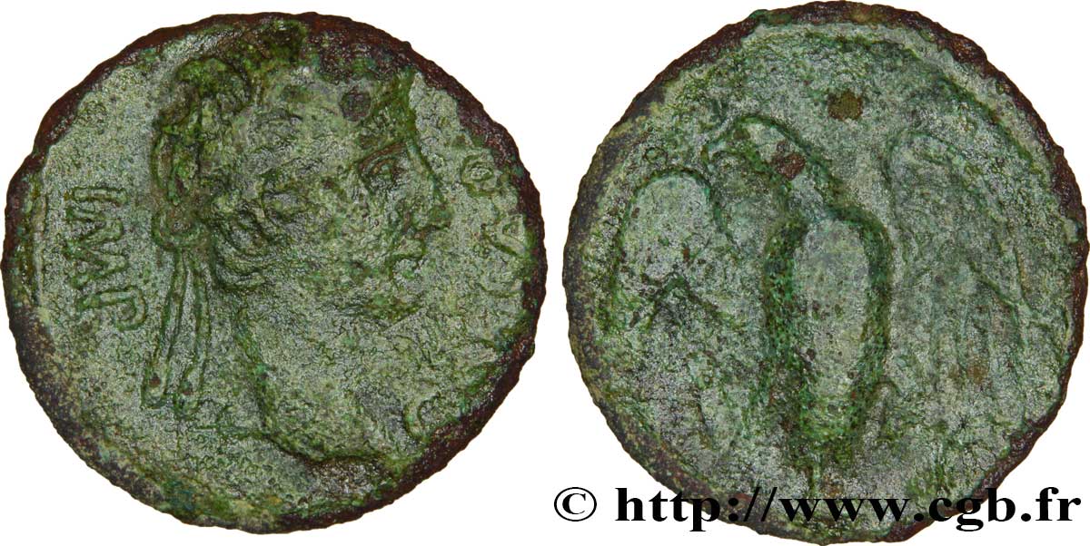 CENTRO - Incerti (Regione di) Bronze à l aigle (semis ou quadrans), imitation q.BB/MB