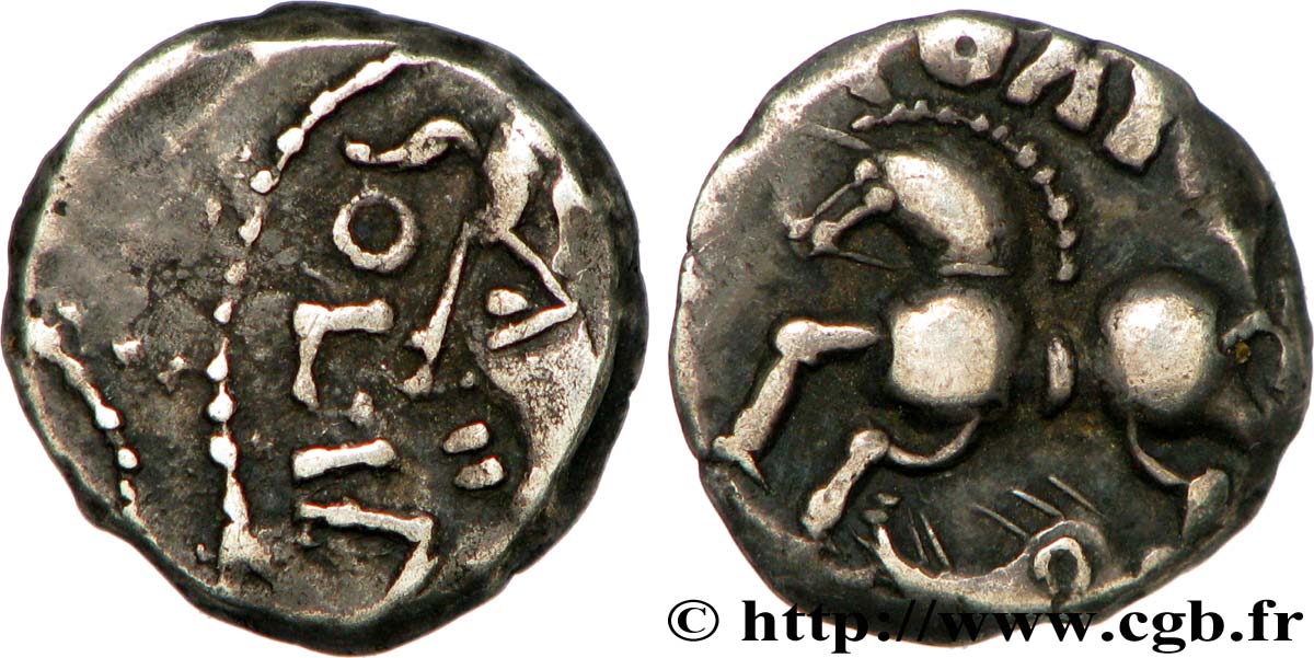 LEUQUES (Région de Toul) Denier SOLIMA/COLIMA, coin à empreintes multiples TTB+/SUP
