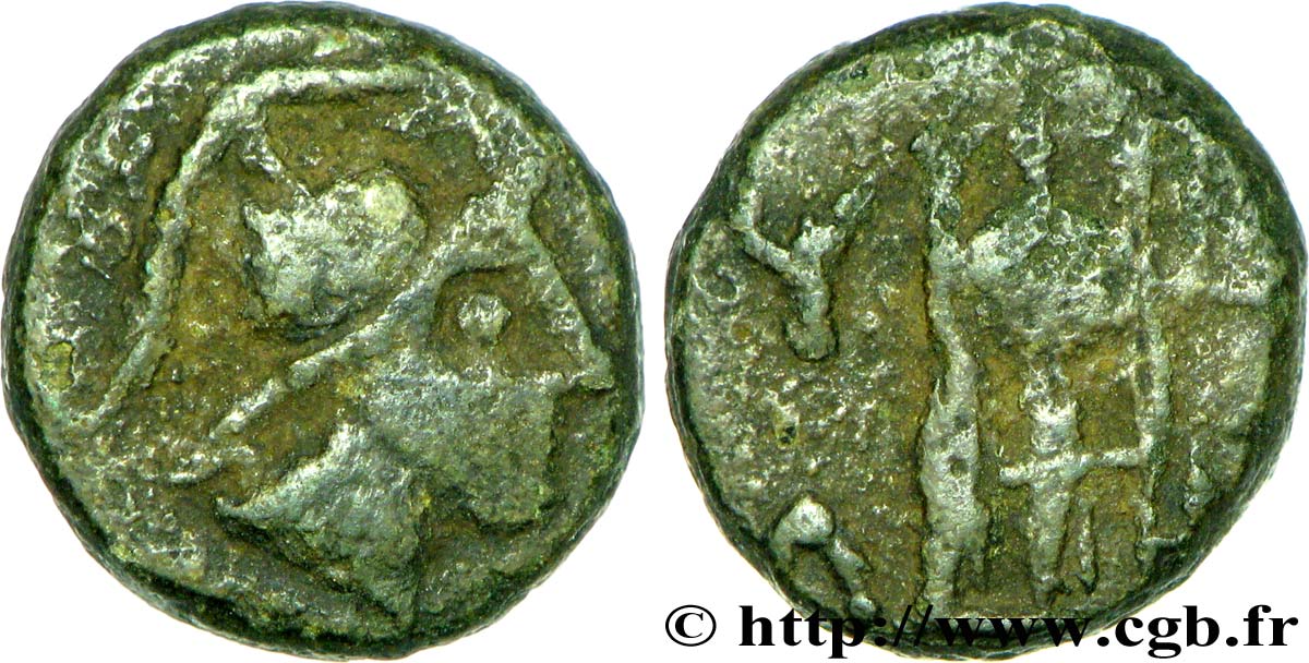 MASSALIA - MARSEILLE Bronze au trépied, tête à droite XF/VF