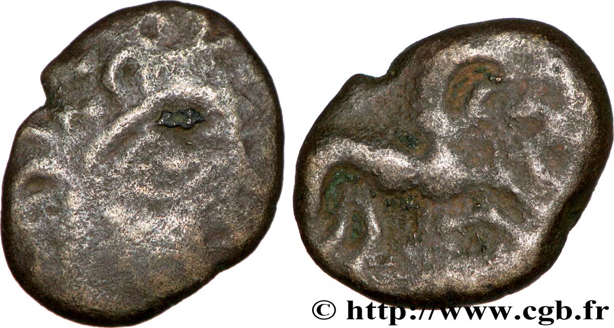 GALLIEN - ARMORICA - BAÏOCASSES (Region die Bayeux) Statère de bronze S