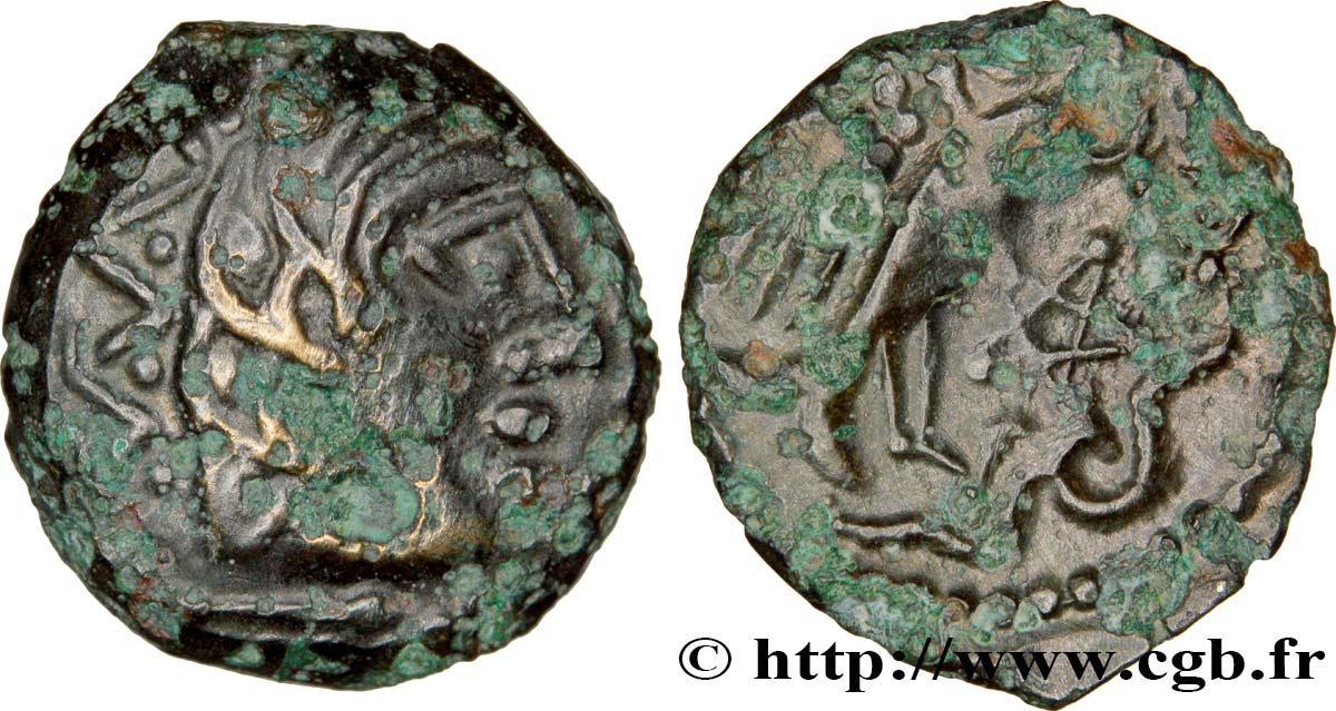 GALLIA - CARNUTES (Area of the Beauce) Bronze LA “à l’aigle et au serpent” AU