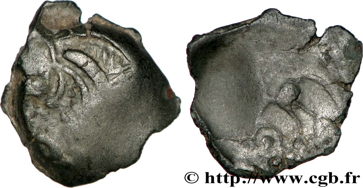 GALLIEN - AULERCI EBUROVICES (Region die Évreux) Bronze DVNICCOS au sanglier devant la bouche fSS