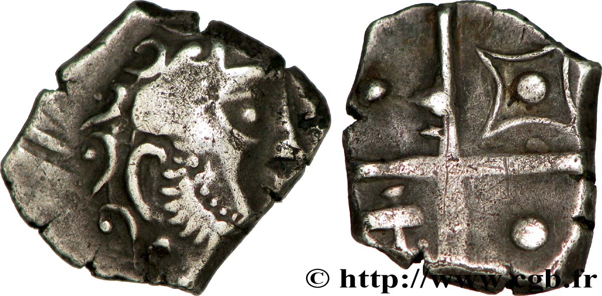 GALLIA - SOUTH WESTERN GAUL - PETROCORES / NITIOBROGES, Unspecified Drachme “au style flamboyant”, S. 190 XF