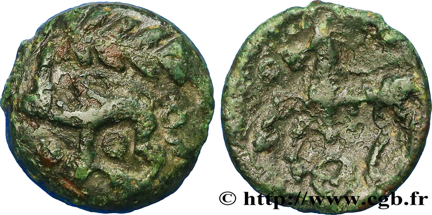 GALLIA - AULERCI EBUROVICES (Area of Évreux) Bronze au sanglier VF