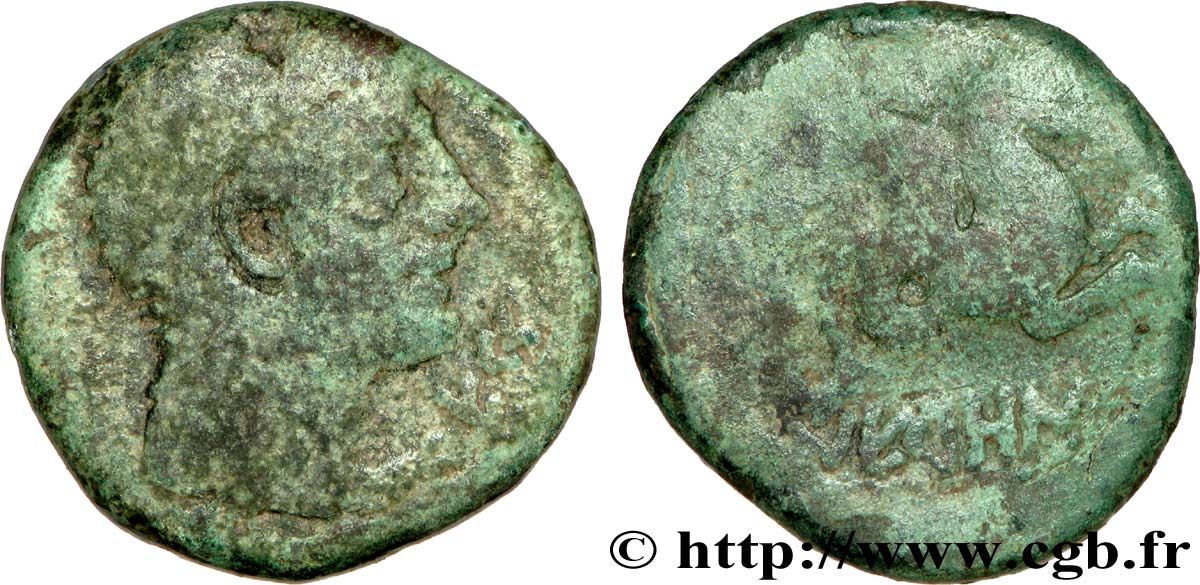NERONKEN - NÉDÈNES (oppidum de Montlaurès) Bronze à l hippocampe TB