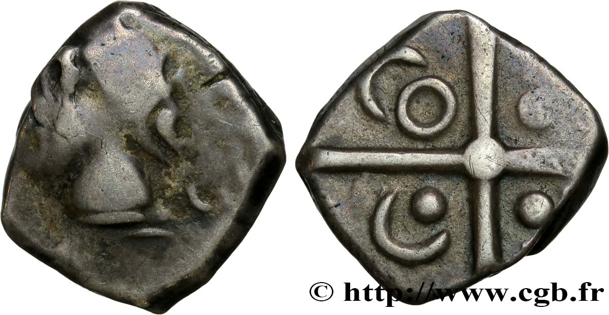 GALLIA - SUDOESTE DE LA GALLIA - TOLOSATES (Región de Vieja-Tolosa) Drachme “à la tête négroïde”, S. 75 BC/MBC