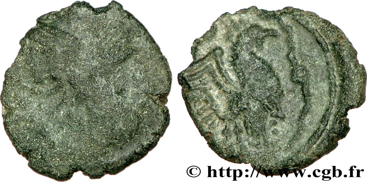 GALLIA - BELGICA - BELLOVACI (Regione di Beauvais) Bronze au coq, “type de Bracquemont” q.MB/q.BB