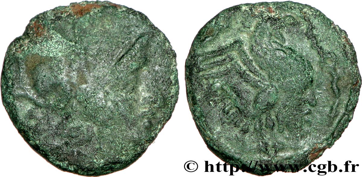 GALLIA - BELGICA - BELLOVACI (Regione di Beauvais) Bronze au coq, “type de Bracquemont” q.MB/MB