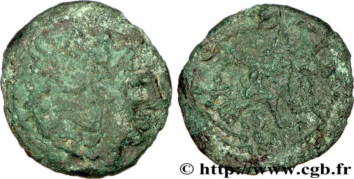 GALLIEN - BELGICA - BELLOVACI (Region die Beauvais) Bronze au coq, “type de Bracquemont”, revers inédit fS/S