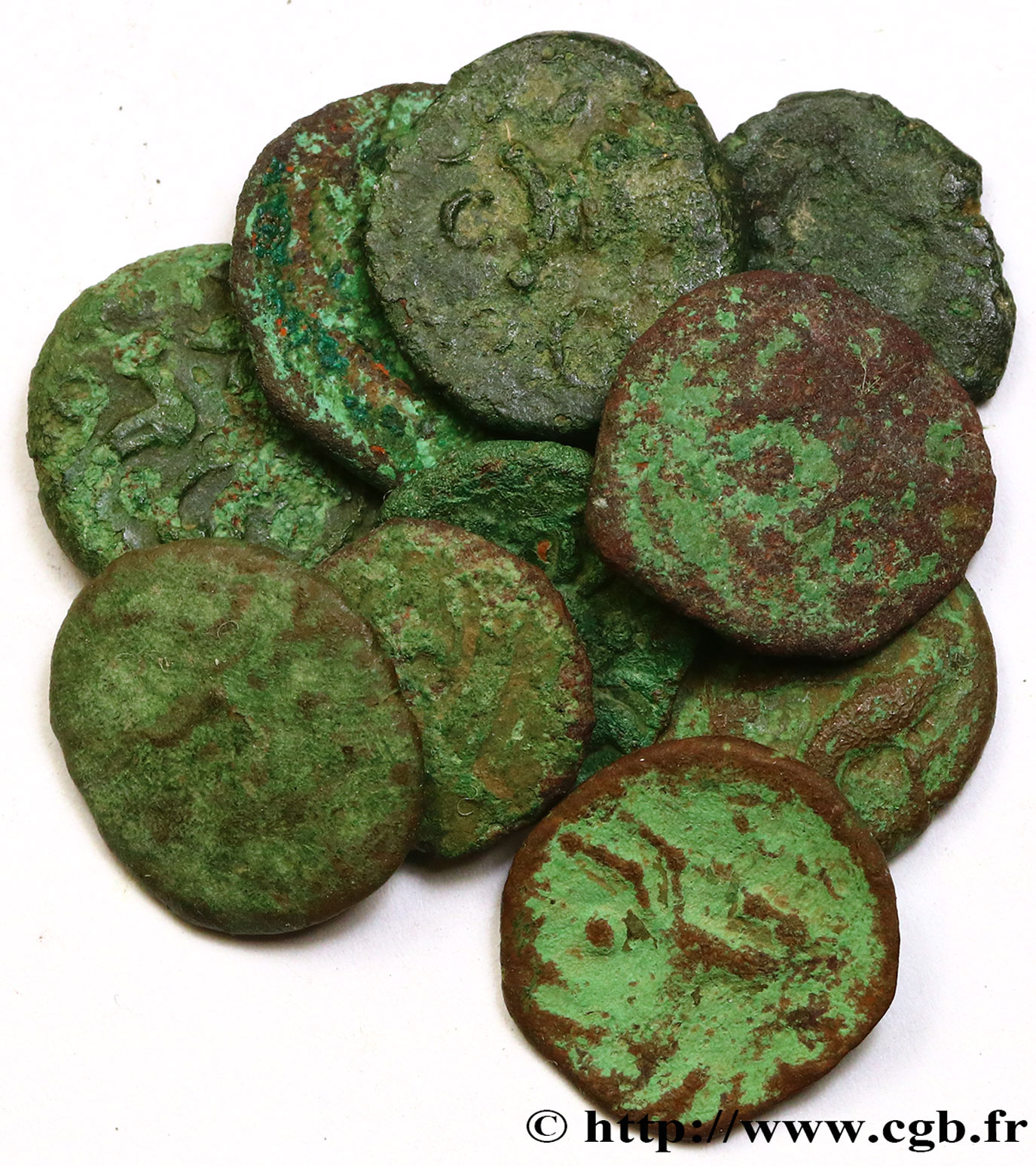 GALLIA BELGICA - AMBIANI (Región de Amiens) Lot de 10 bronzes variés lote