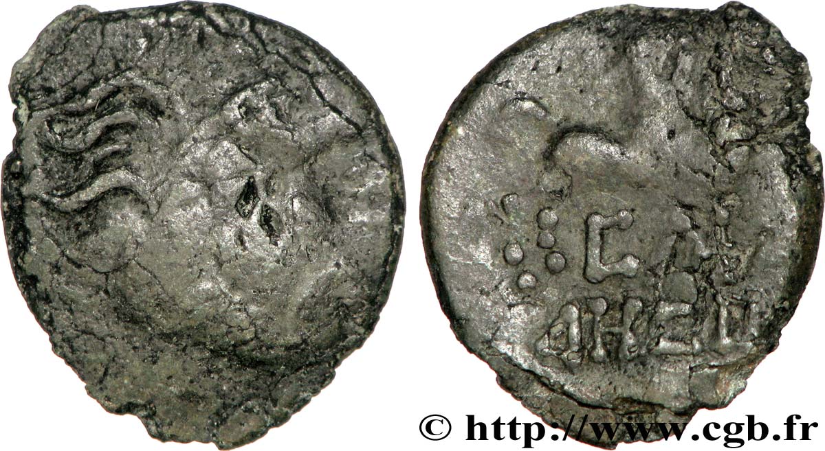 DANUBIAN CELTS - TETRADRACHMS IMITATIONS OF PHILIP II AND HIS SUCCESSORS Tétradrachme au cavalier, en bronze VF