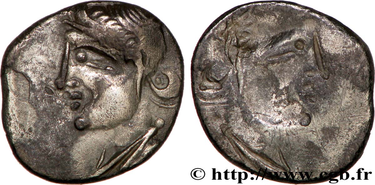 GALLIA - GALLIA DELLO SETTENTRIONALE - ÆDUI (BIBRACTE, Regione dello Mont-Beuvray) Denier VIIPOTAL - incus q.SPL