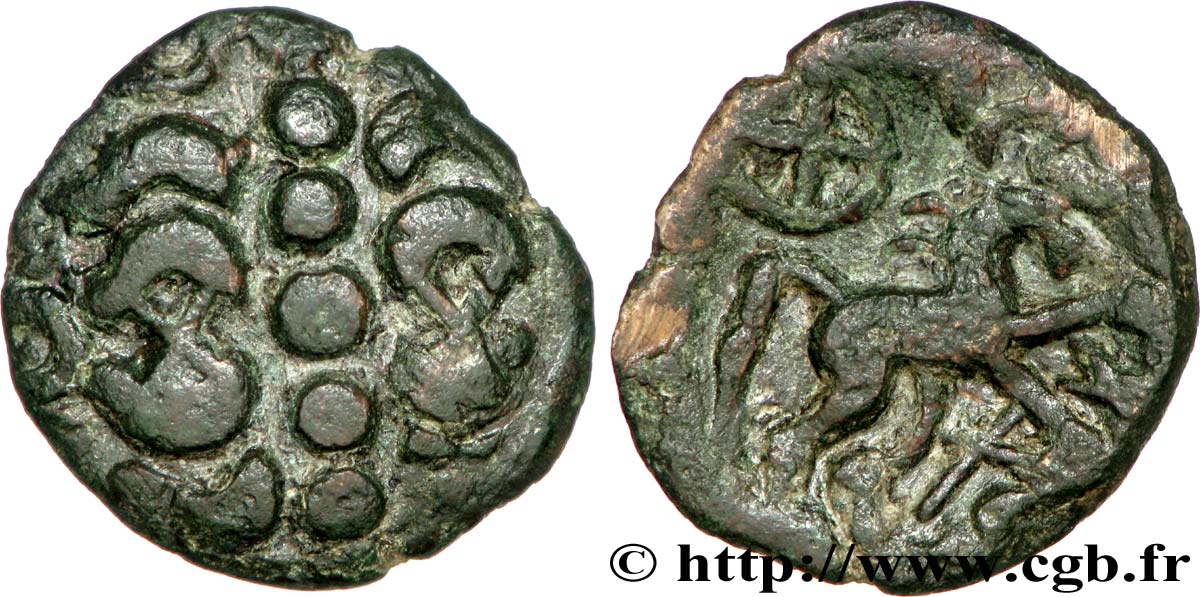 NERVIENS (Belgique actuelle) Bronze au rameau TTB