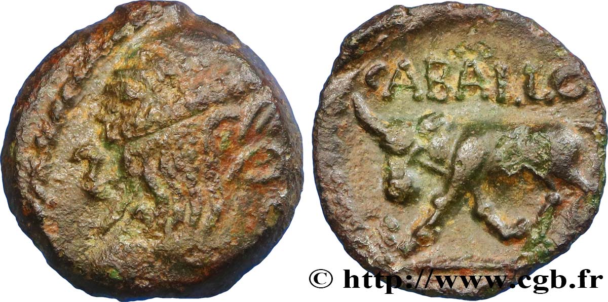GALLIA - MID-WESTERN, UNSPECIFIED Bronze CABALLOS VF/AU