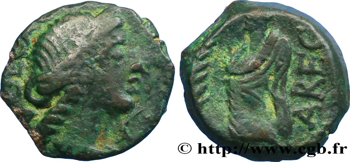 GALLIA - SUDOVESTE DE GALLIA - VOLCÆ ARECOMICI (Regione di Nima) Bronze au Démos, VOLCAE AREC q.BB/BB