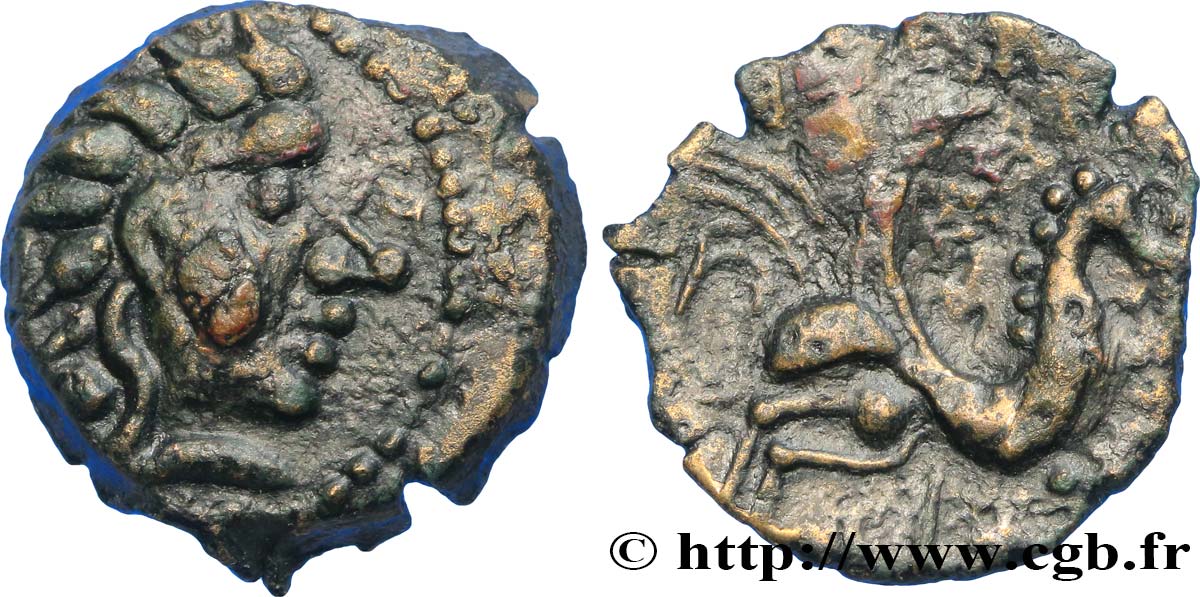 GALLIA - CARNUTES (Beauce area) Bronze au pégase AU/XF