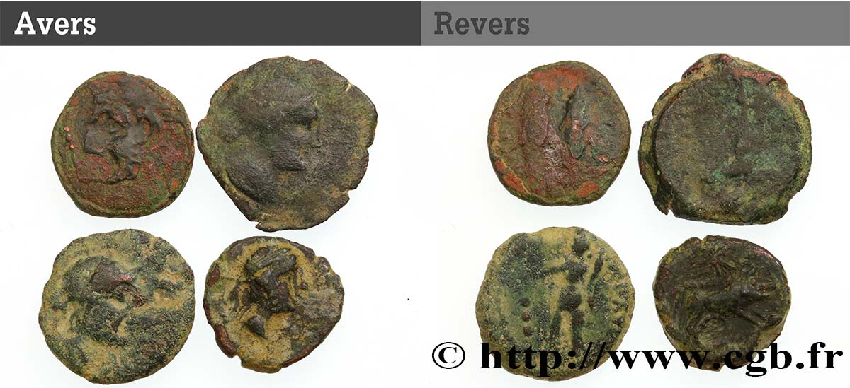 HISPANIA - IBERICO Lot de 4 bronzes celtibères lot