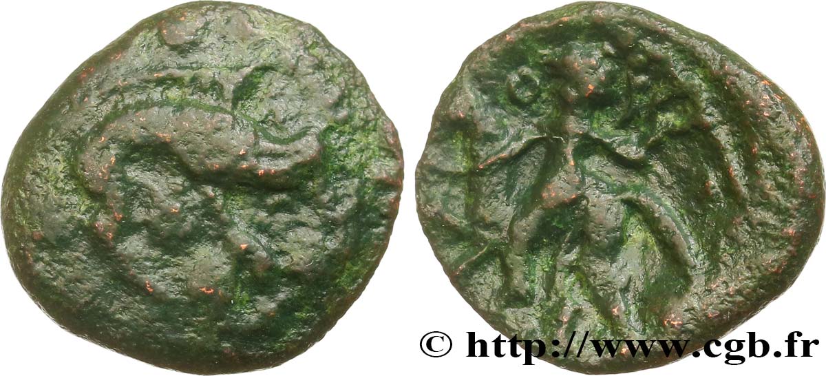 GALLIEN - BELGICA - AMBIANI (Region die Amiens) Bronze au sanglier, VACIICO SS