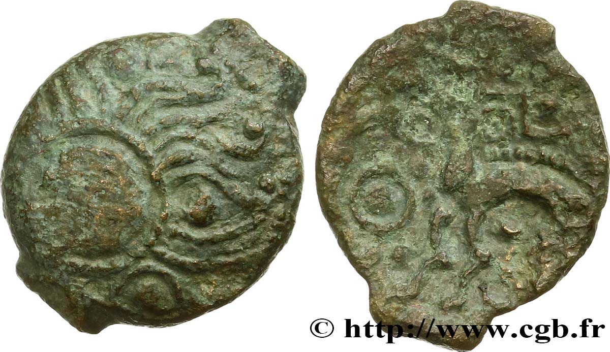 GALLIA - AULERCI EBUROVICES (Regione d Evreux) Bronze au cheval BB/q.BB