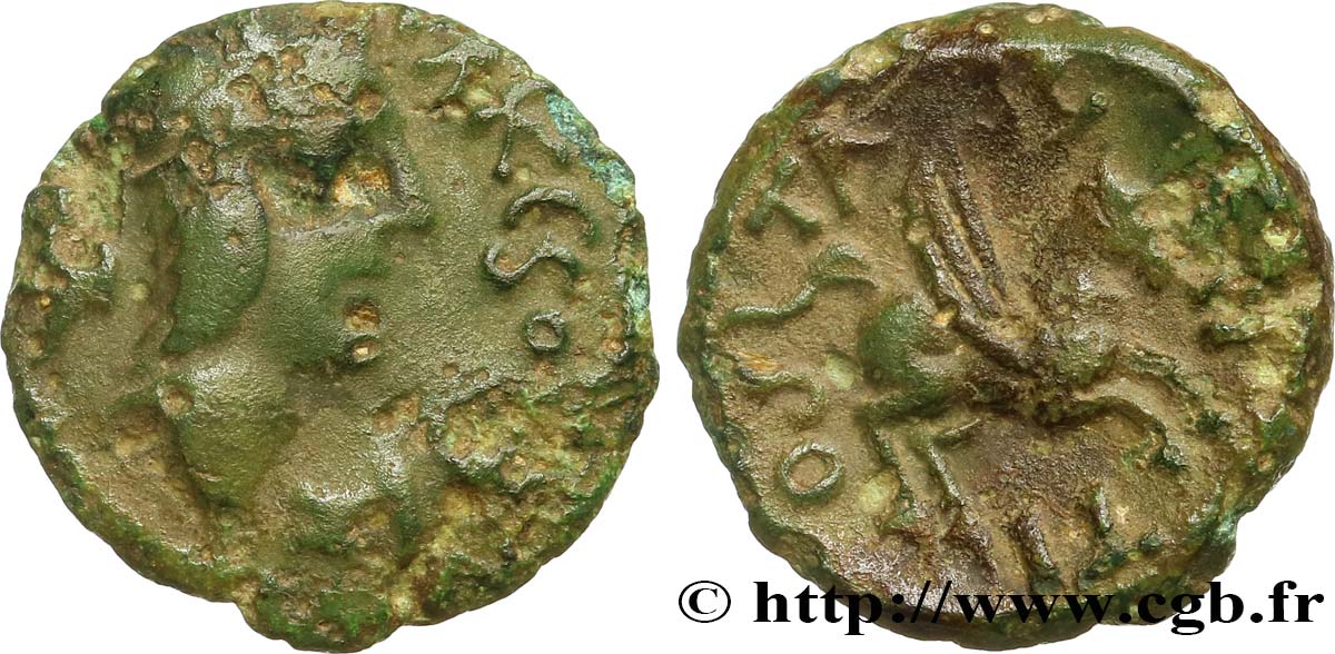 GALLIA - CARNUTES (Beauce area) Bronze TASGIITIOS au pégase XF