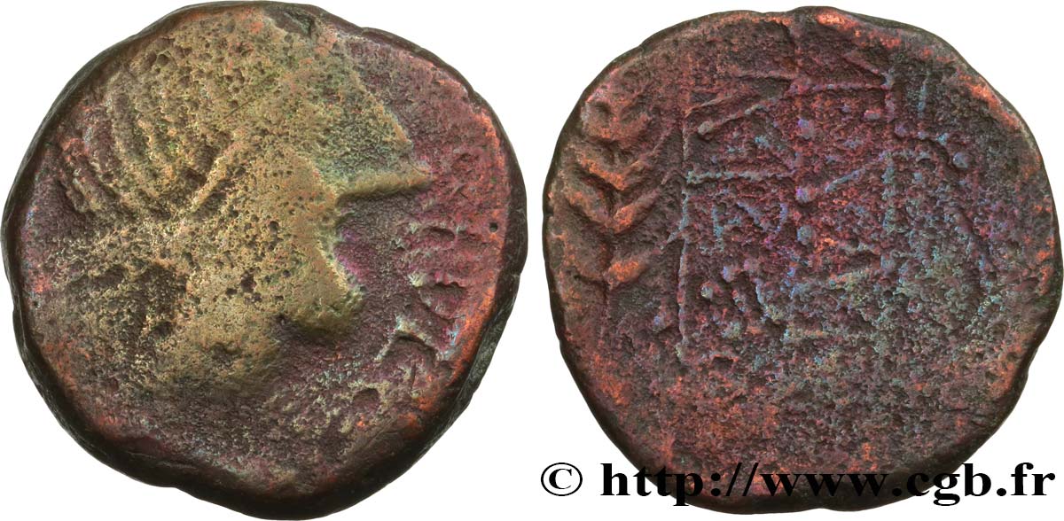 HISPANIA - OBULCO/IPOLKA (Province of Jaén - Porcuna) Unité de bronze ou as VF