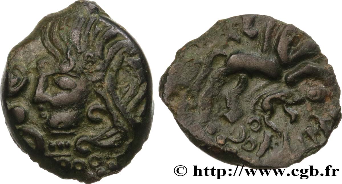GALLIA BELGICA - SUESSIONES (Regione de Soissons) Bronze DEIVICIAC, classe I q.SPL