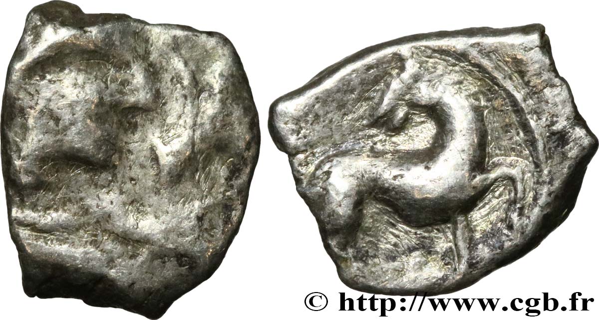 GALLIEN - NEDENES (oppidum des Montlaures) Obole au cheval retourné S/SS