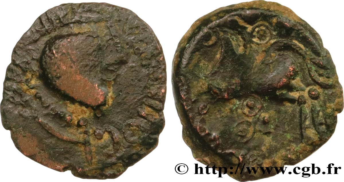 GALLIA BELGICA - REMI (Regione di Reims) Bronze au cheval et aux annelets q.BB/BB