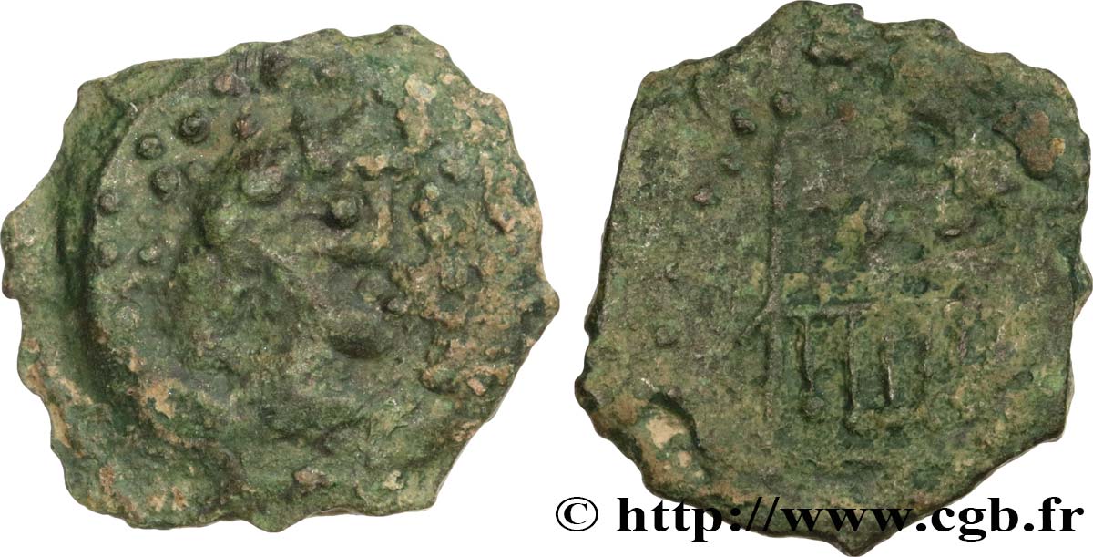 GALLIA - BELGICA - BELLOVACI (Región de Beauvais) Bronze, imitation de l autel de Lyon, “type de Vendeuil-Caply” BC+