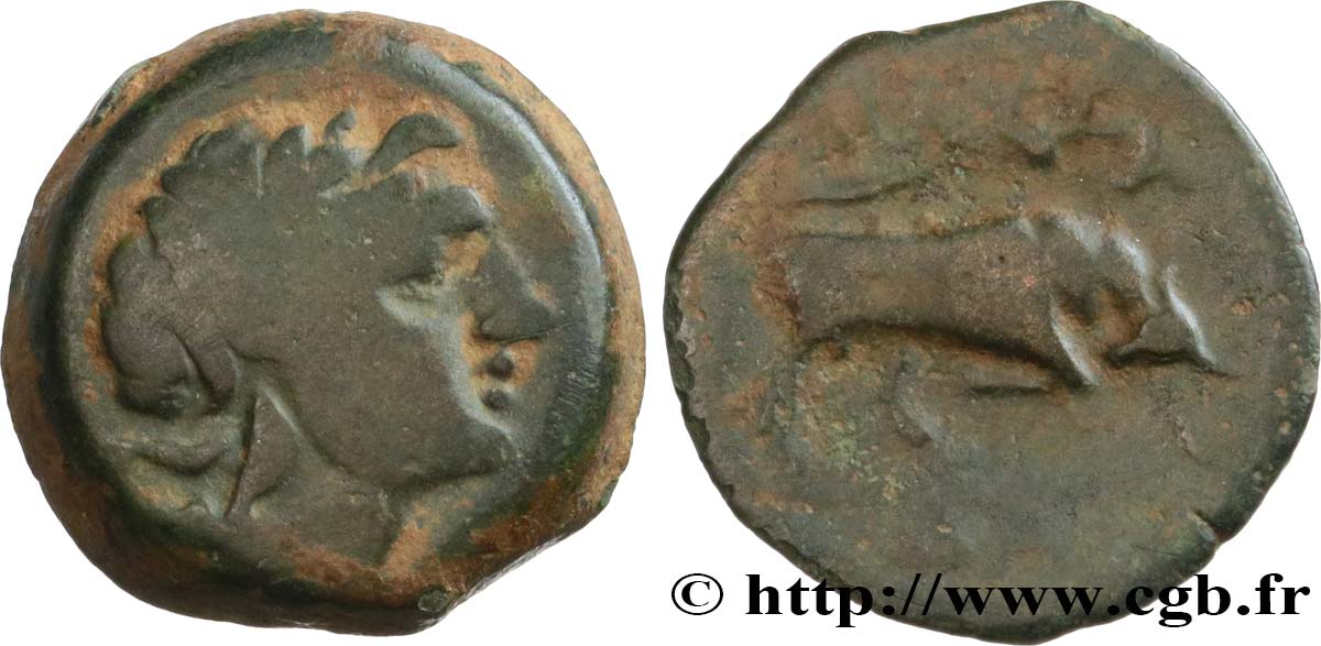 MASSALIA - MARSEILLES Bronze au taureau (hémiobole ?) VF