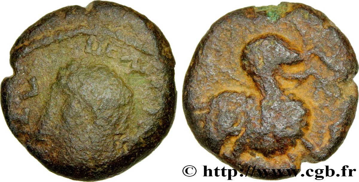 GALLIA BELGICA - REMI (Area of Reims) Bronze ATISIOS REMOS, classe III VF
