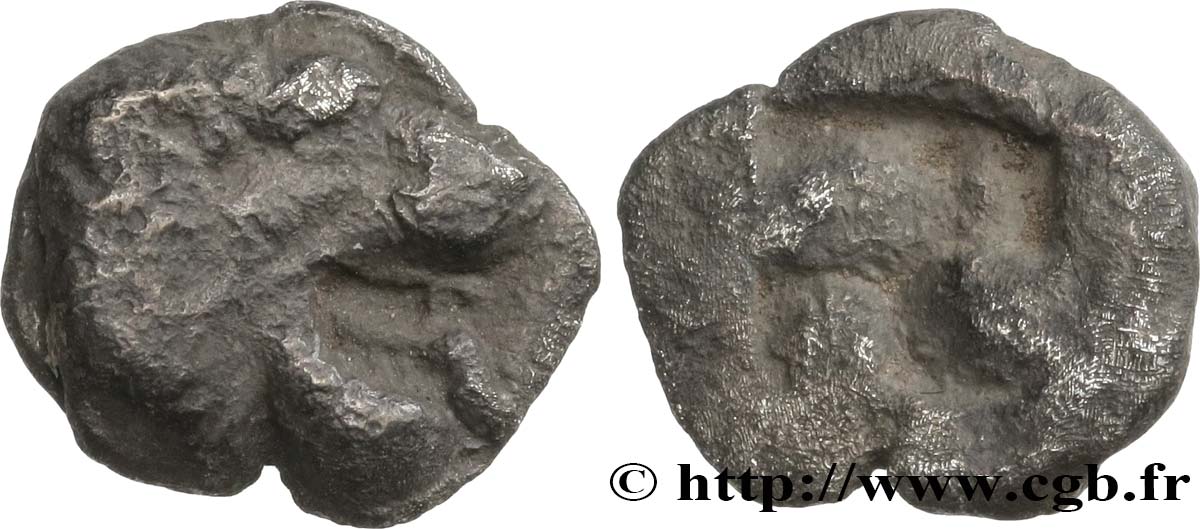 MASSALIA - MARSEILLES Hémiobole à la tête de lion, à droite, du type du trésor d’Auriol  VF