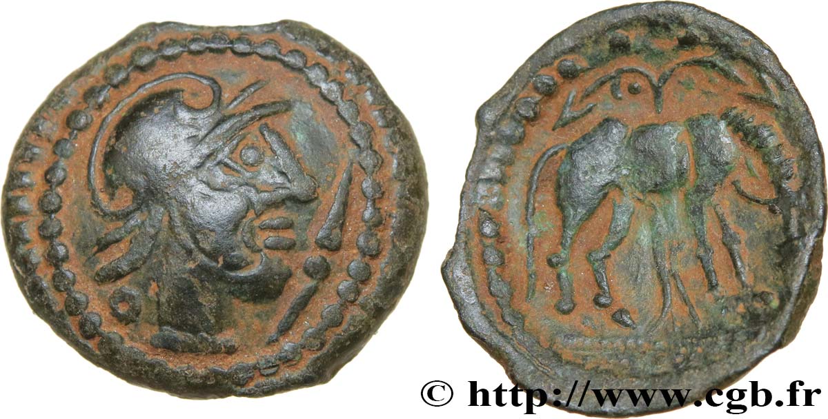 GALLIEN - NORDGALLIEN - ÆDUI (BIBRACTE, Region die Mont-Beuvray) Bronze au taureau fVZ