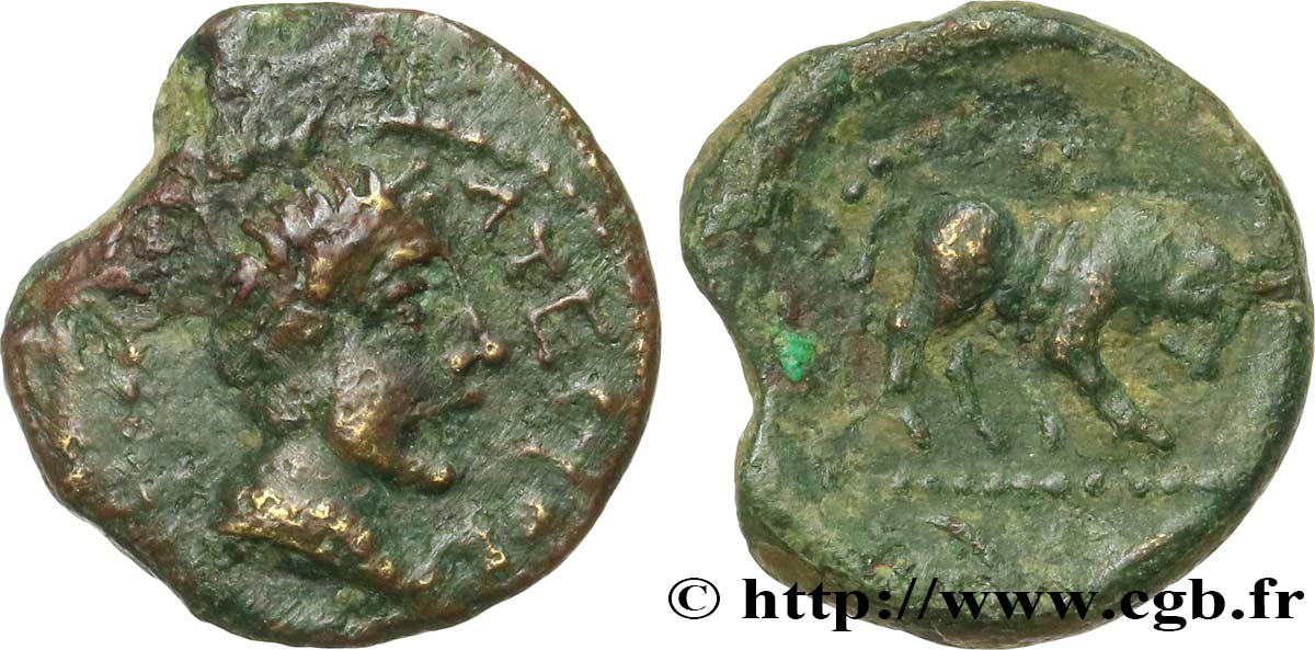 GALLIA - SANTONES / MID-WESTERN, Unspecified Bronze ATECTORI (quadrans) XF/VF