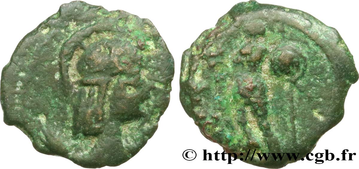 GALLIA - ARVERNI (Regione di Clermont-Ferrand) Bronze EPAD, au guerrier q.BB