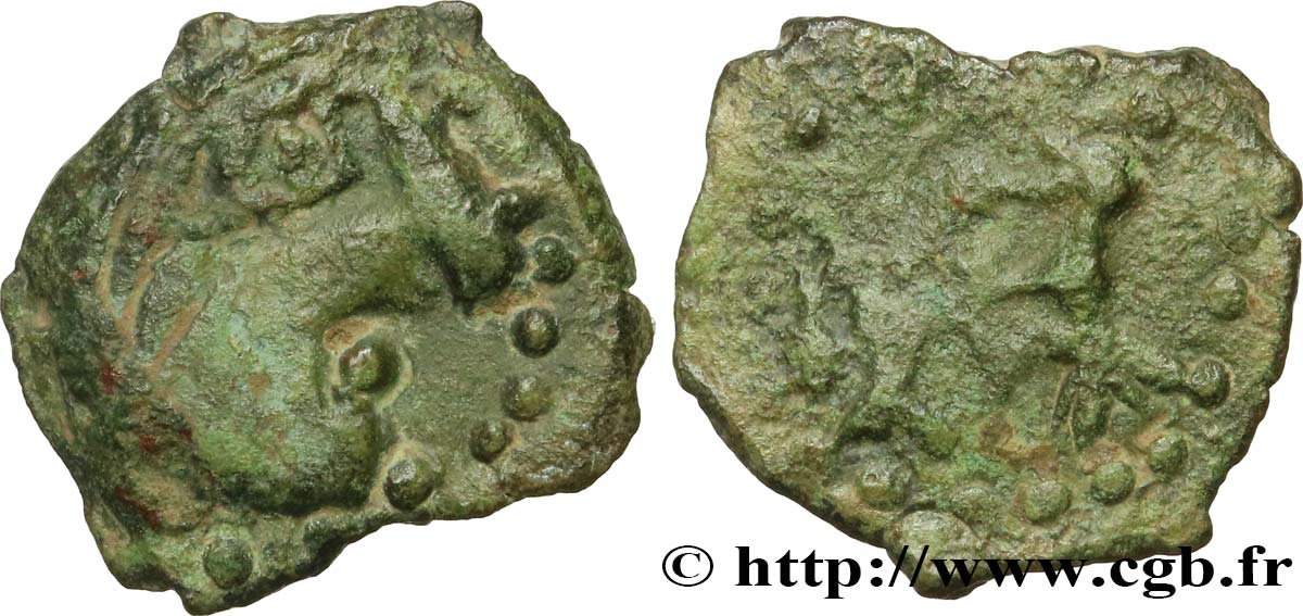GALLIA - BELGICA - BELLOVACI (Regione di Beauvais) Bronze aux oiseaux, “type de Vendeuil-Caply” BB